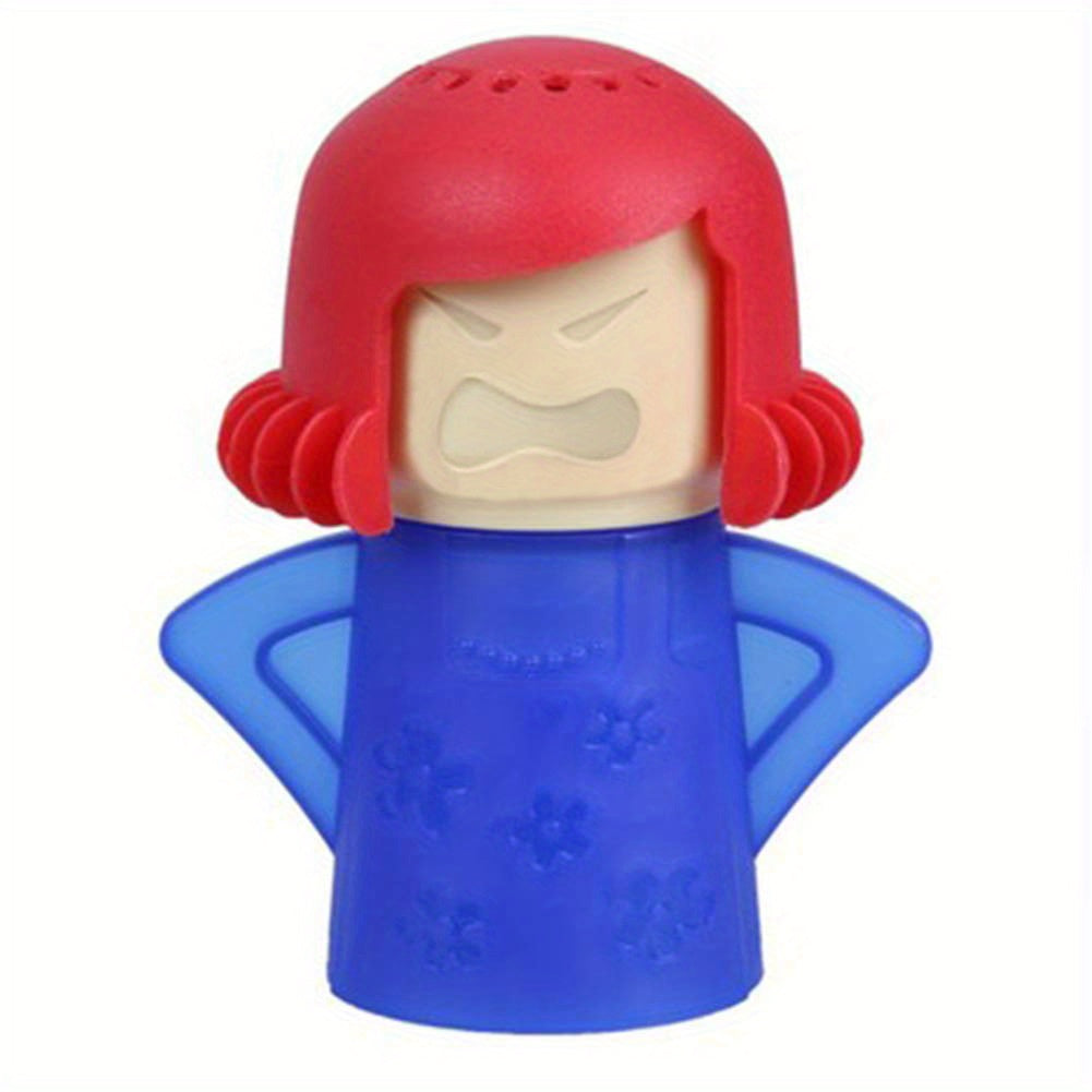 1pza FEILAIYA Limpiador de Microondas, Angry Kitchen Mama, reusable.